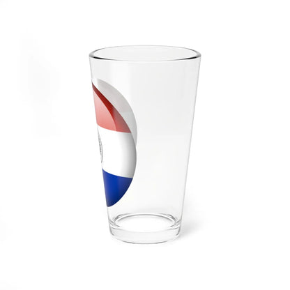 Flag orb Paraguay (Paraguay) Pint Glass 16oz - Go Mug Yourself