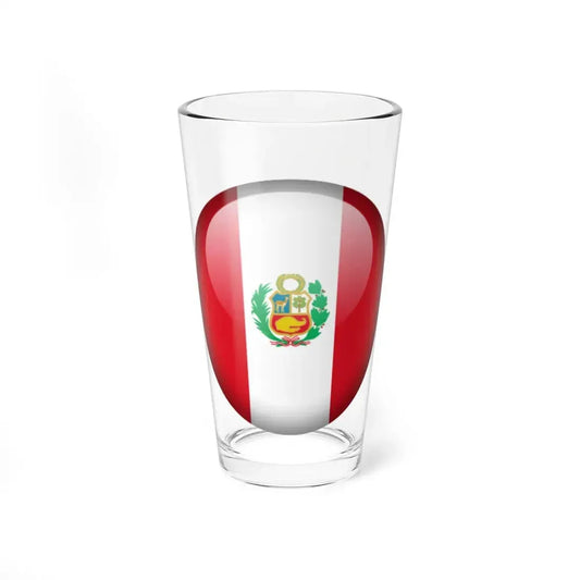 Flag orb Peru (Peru) Pint Glass 16oz 16oz - Go Mug Yourself