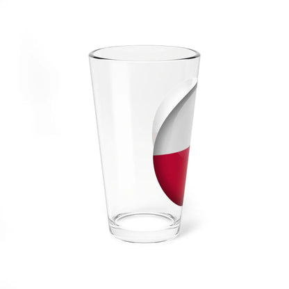 Flag orb Poland (Poland) Pint Glass 16oz - Go Mug Yourself