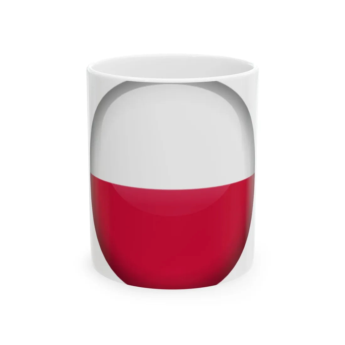 Flag orb Poland (Poland) White Coffee Mug 11oz - Go Mug Yourself