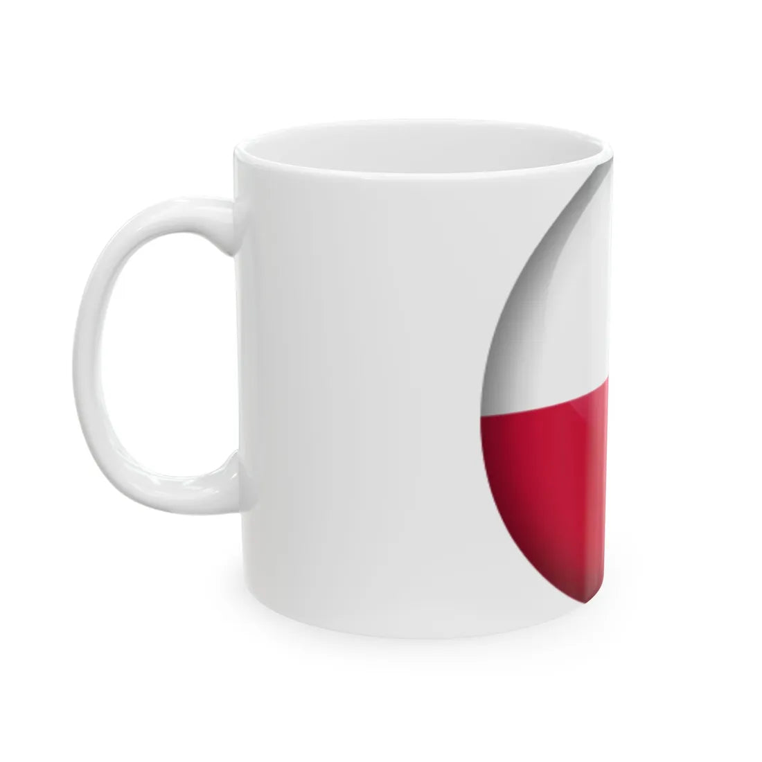 Flag orb Poland (Poland) White Coffee Mug - Go Mug Yourself