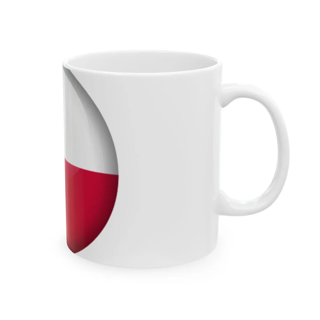Flag orb Poland (Poland) White Coffee Mug - Go Mug Yourself