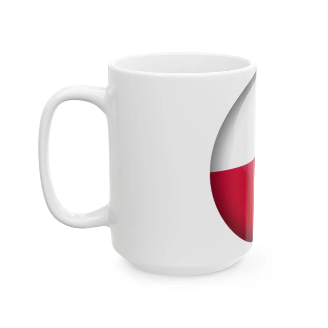 Flag orb Poland (Poland) White Coffee Mug - Go Mug Yourself