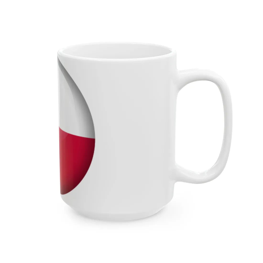 Flag orb Poland (Poland) White Coffee Mug - Go Mug Yourself