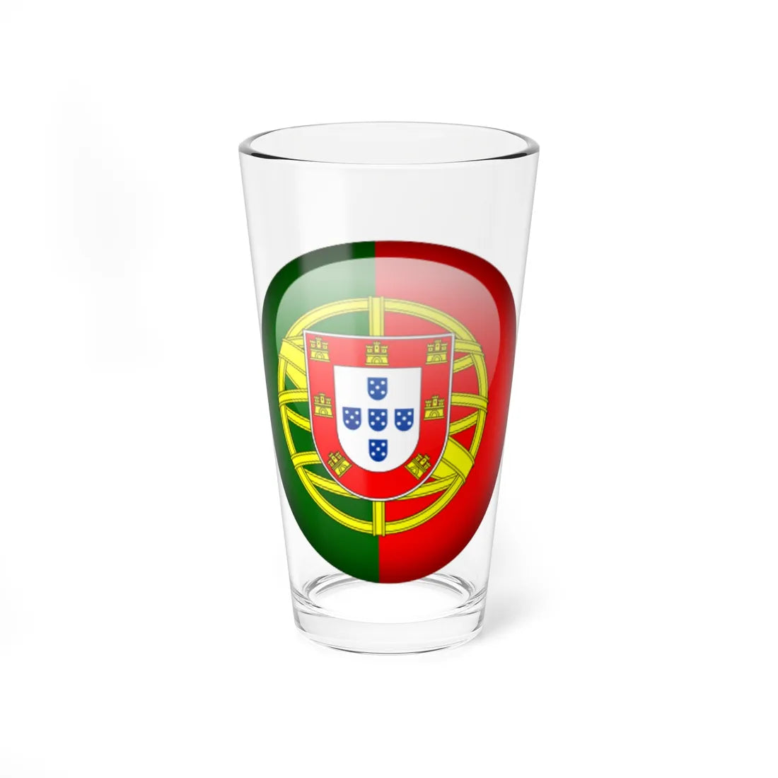 Flag orb Portugal (Portugal) Pint Glass 16oz 16oz - Go Mug Yourself