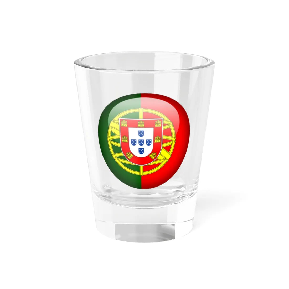 Flag orb Portugal (Portugal) Shot Glass 1.5oz 1.5oz - Go Mug Yourself