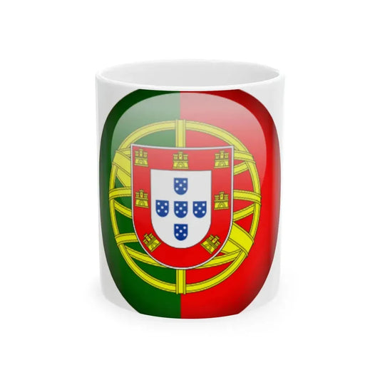Flag orb Portugal (Portugal) White Coffee Mug 11oz - Go Mug Yourself