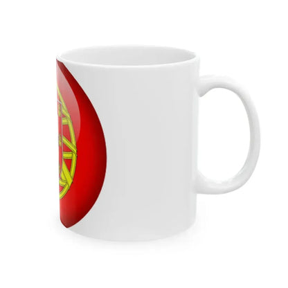 Flag orb Portugal (Portugal) White Coffee Mug - Go Mug Yourself
