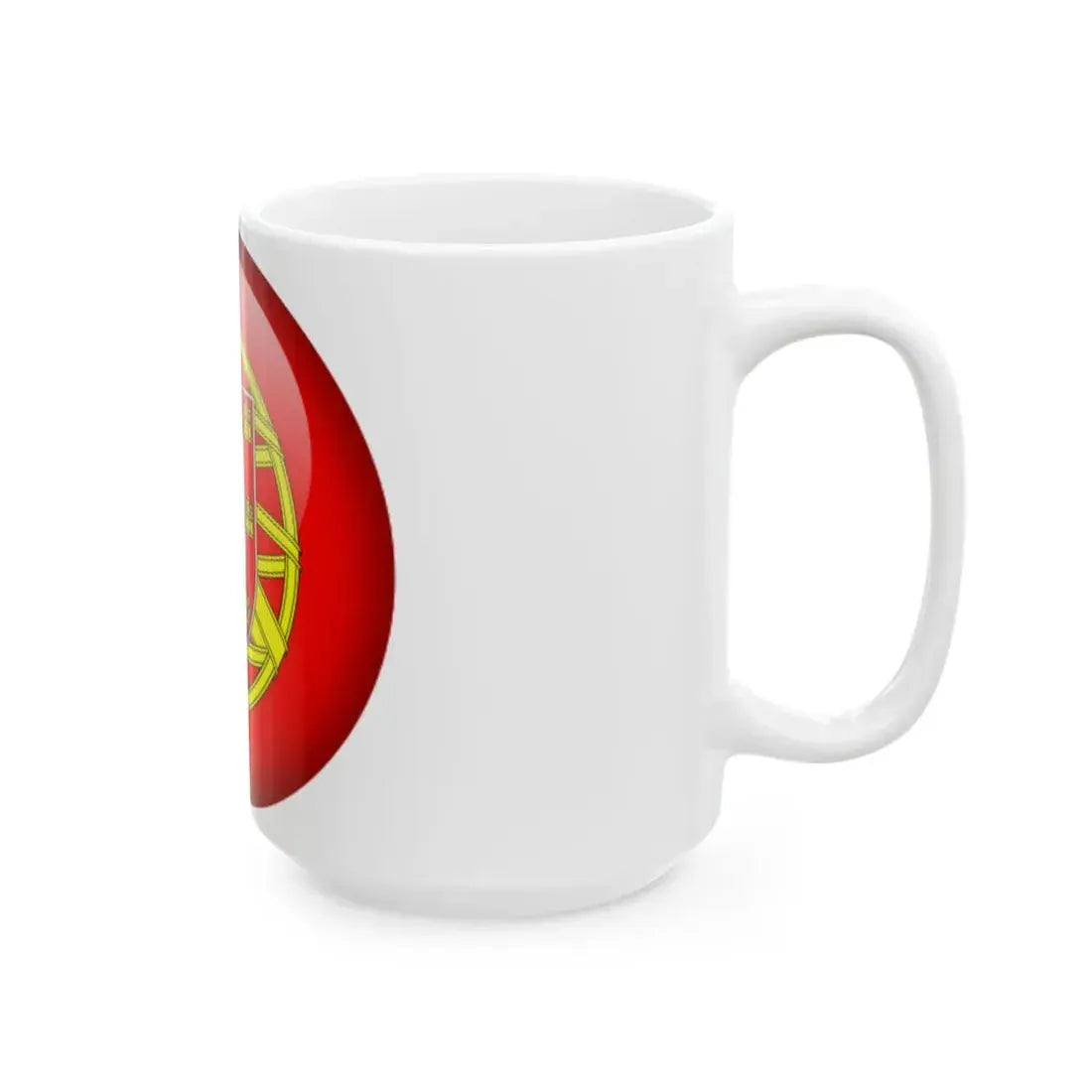 Flag orb Portugal (Portugal) White Coffee Mug - Go Mug Yourself