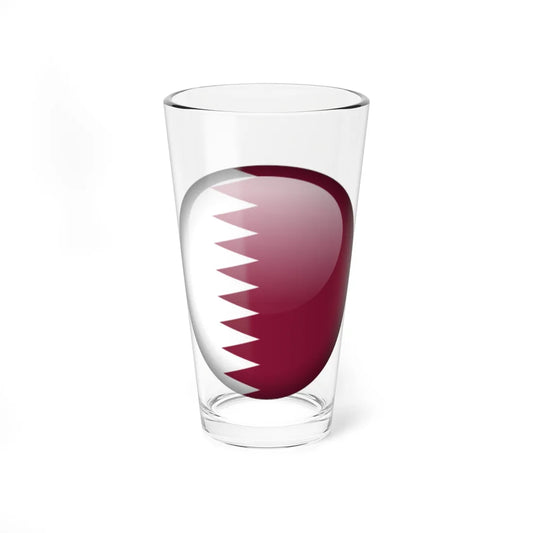 Flag orb Qatar (Qatar) Pint Glass 16oz 16oz - Go Mug Yourself