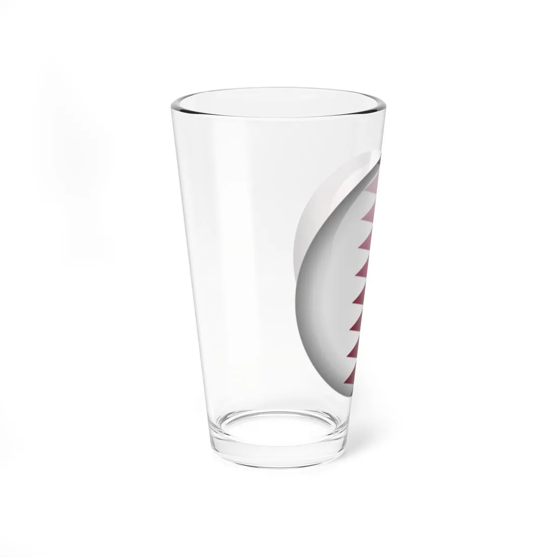 Flag orb Qatar (Qatar) Pint Glass 16oz - Go Mug Yourself
