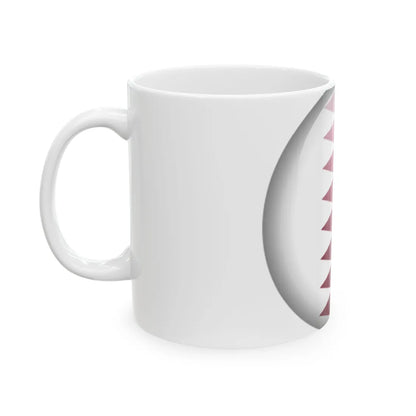 Flag orb Qatar (Qatar) White Coffee Mug - Go Mug Yourself