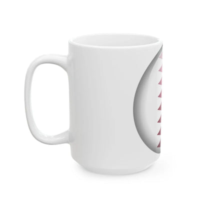 Flag orb Qatar (Qatar) White Coffee Mug - Go Mug Yourself