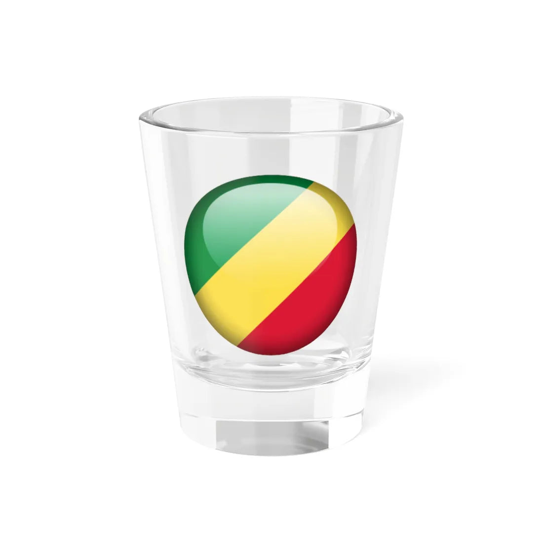 Flag orb Republic of the Congo (Congo) Shot Glass 1.5oz 1.5oz - Go Mug Yourself