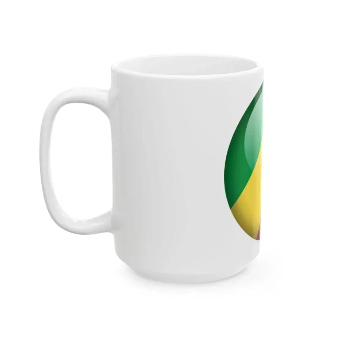 Flag orb Republic of the Congo (Congo) White Coffee Mug - Go Mug Yourself