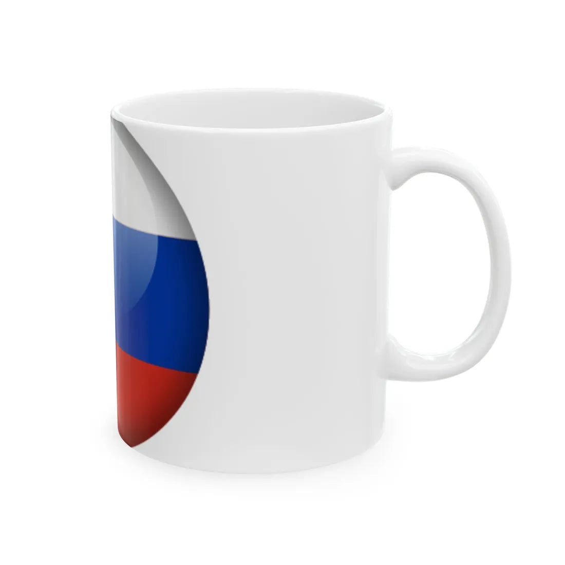 Flag orb Russia (Russia) White Coffee Mug - Go Mug Yourself