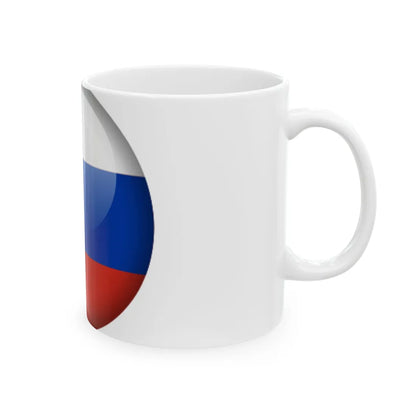Flag orb Russia (Russia) White Coffee Mug - Go Mug Yourself