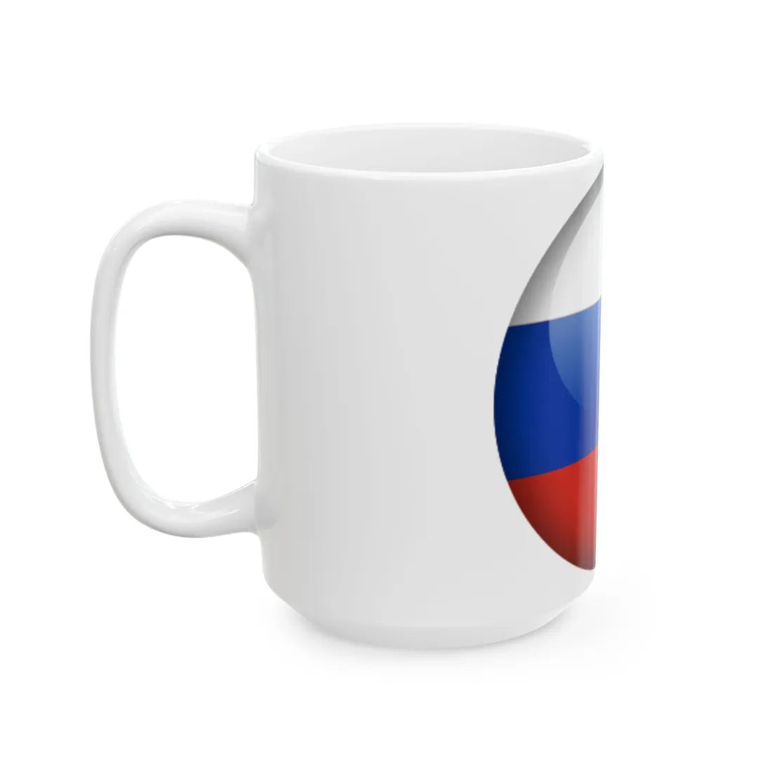Flag orb Russia (Russia) White Coffee Mug - Go Mug Yourself