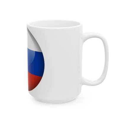 Flag orb Russia (Russia) White Coffee Mug - Go Mug Yourself