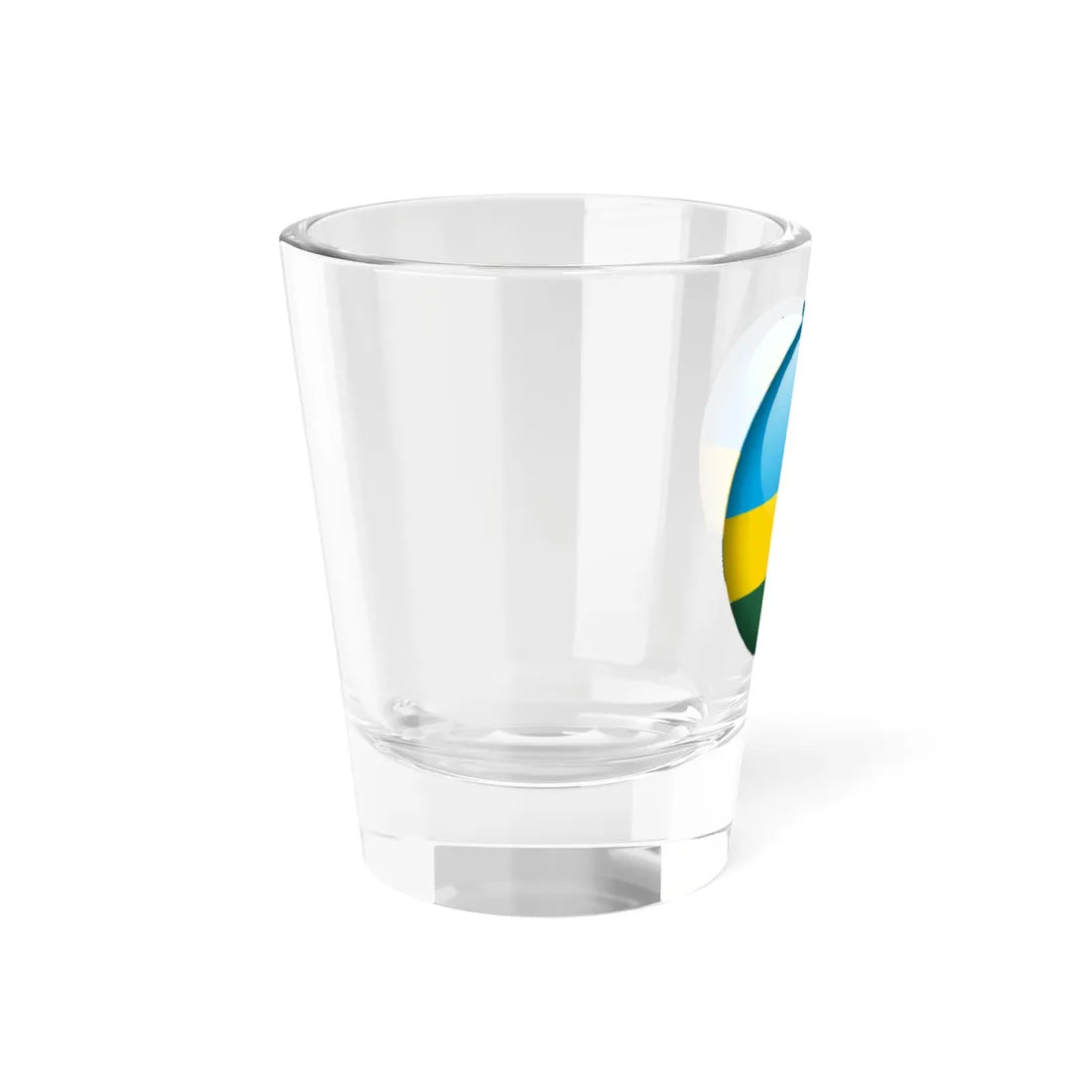 Flag orb Rwanda (Rwanda) Shot Glass 1.5oz - Go Mug Yourself