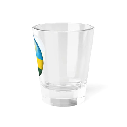 Flag orb Rwanda (Rwanda) Shot Glass 1.5oz - Go Mug Yourself