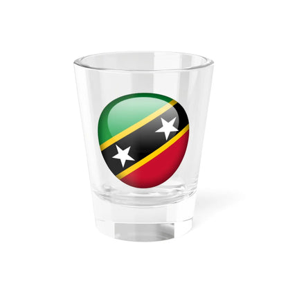 Flag orb Saint Kitts and Nevis (Saint Kitts and Nevis) Shot Glass 1.5oz 1.5oz - Go Mug Yourself