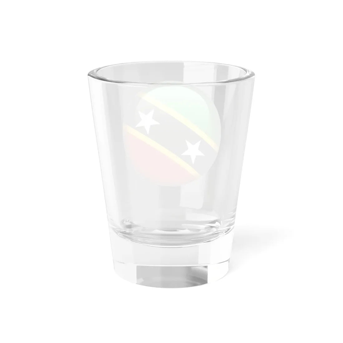 Flag orb Saint Kitts and Nevis (Saint Kitts and Nevis) Shot Glass 1.5oz - Go Mug Yourself