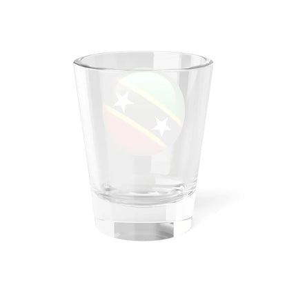Flag orb Saint Kitts and Nevis (Saint Kitts and Nevis) Shot Glass 1.5oz - Go Mug Yourself