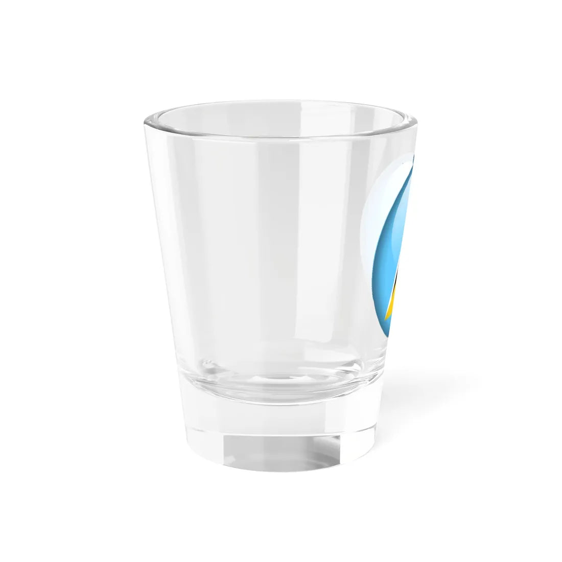 Flag orb Saint Lucia (Saint Lucia) Shot Glass 1.5oz - Go Mug Yourself