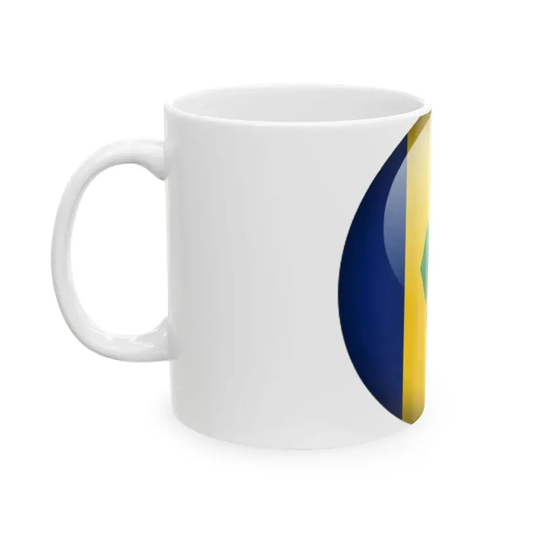 Flag orb Saint Vincent and the Grenadines (Saint Vincent and the Grenadines) White Coffee Mug - Go Mug Yourself