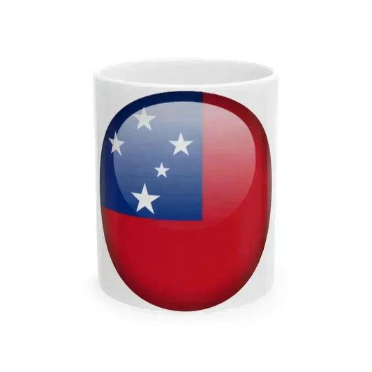 Flag orb Samoa (Samoa) White Coffee Mug 11oz - Go Mug Yourself