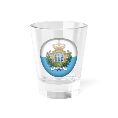 Flag orb San Marino (San Marino) Shot Glass 1.5oz 1.5oz - Go Mug Yourself