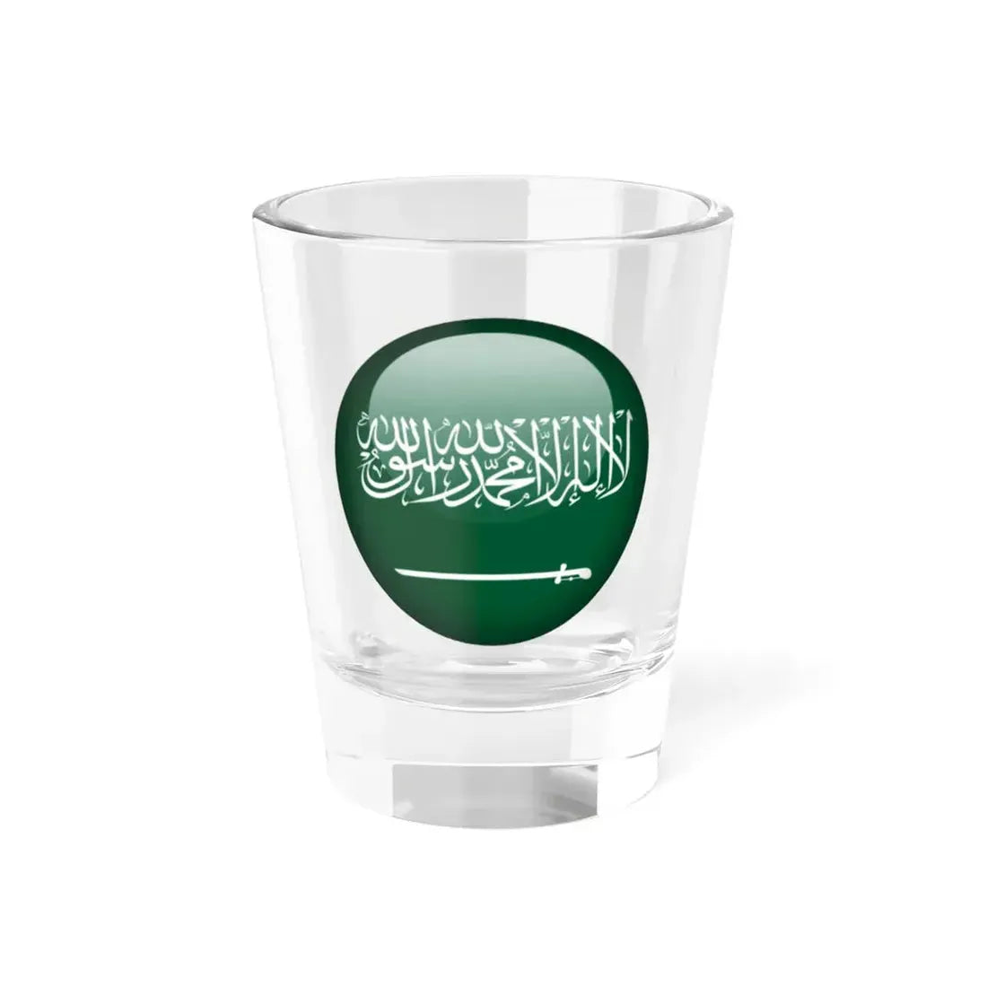 Flag orb Saudi Arabia (Saudi Arabia) Shot Glass 1.5oz 1.5oz - Go Mug Yourself