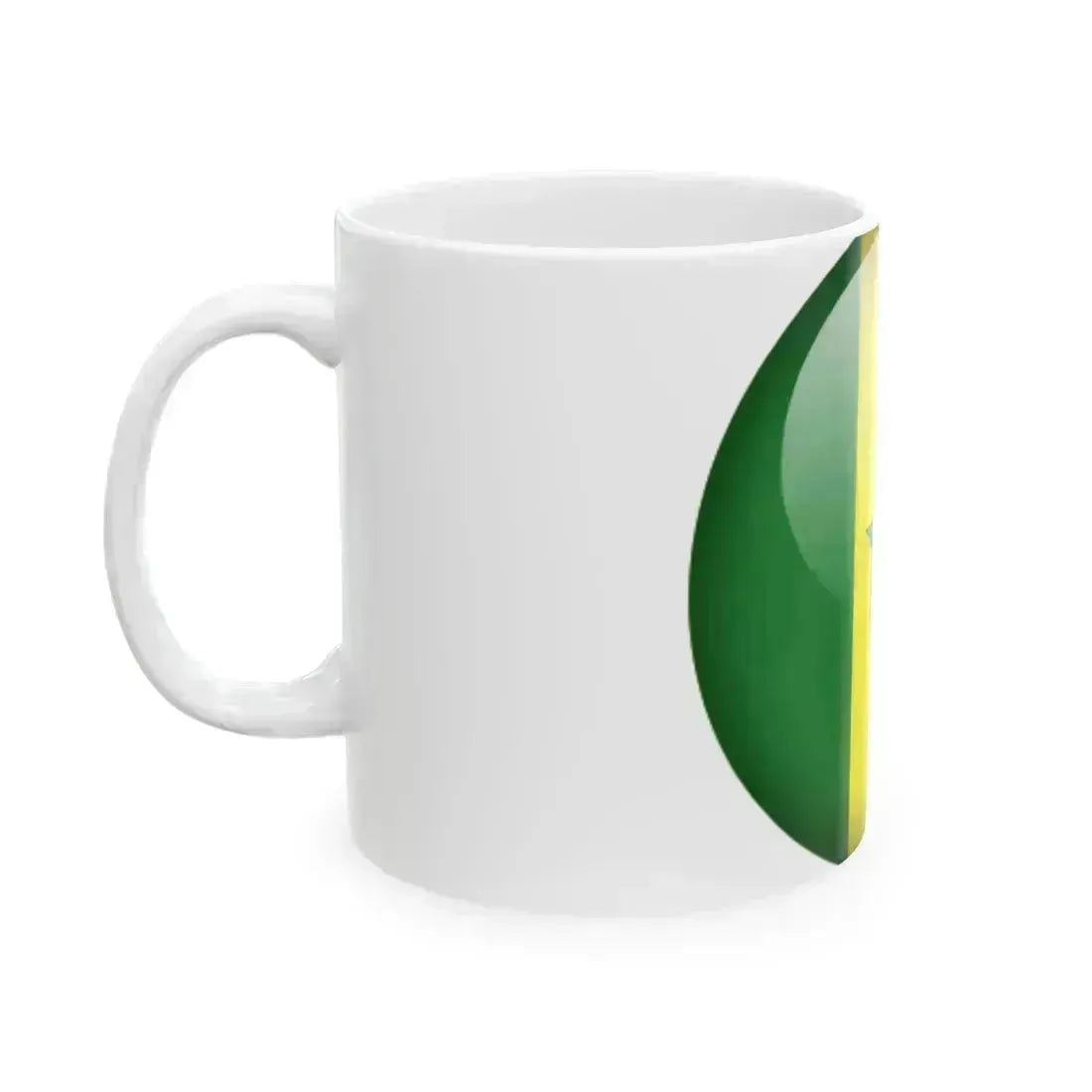 Flag orb Senegal (Senegal) White Coffee Mug - Go Mug Yourself