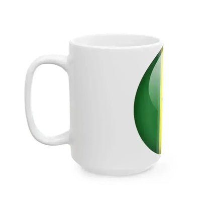 Flag orb Senegal (Senegal) White Coffee Mug - Go Mug Yourself