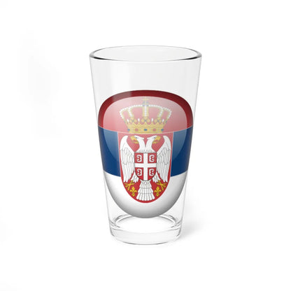 Flag orb Serbia (Serbia) Pint Glass 16oz 16oz - Go Mug Yourself