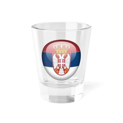Flag orb Serbia (Serbia) Shot Glass 1.5oz 1.5oz - Go Mug Yourself