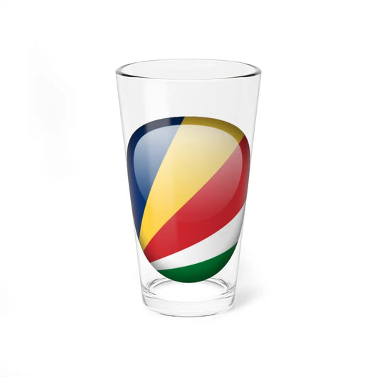 Flag orb Seychelles (Seychelles) Pint Glass 16oz 16oz - Go Mug Yourself