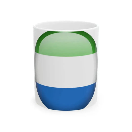 Flag orb Sierra Leone (Sierra Leone) White Coffee Mug 11oz - Go Mug Yourself