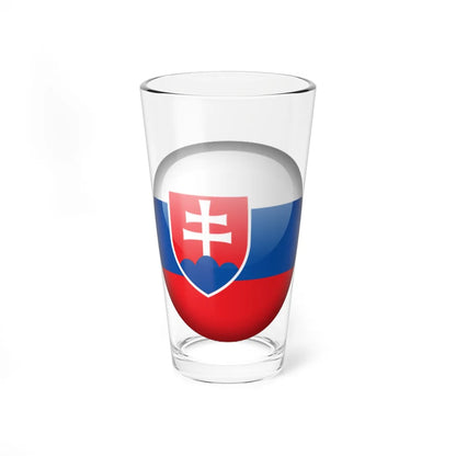 Flag Orb Slovakia (Slovakia) Pint Glass 16oz 16oz - Go Mug Yourself