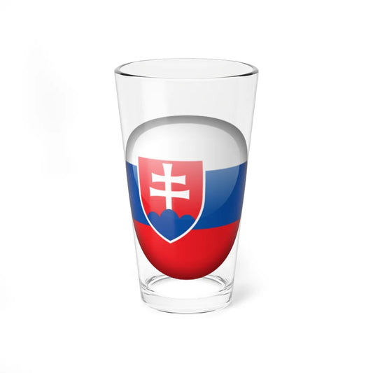 Flag Orb Slovakia (Slovakia) Pint Glass 16oz 16oz - Go Mug Yourself