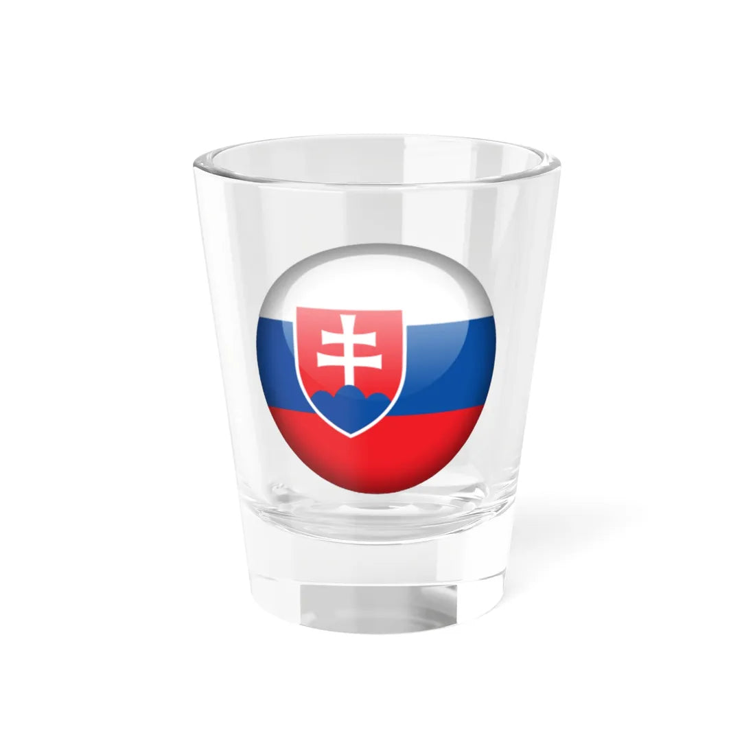 Flag Orb Slovakia (Slovakia) Shot Glass 1.5oz 1.5oz - Go Mug Yourself