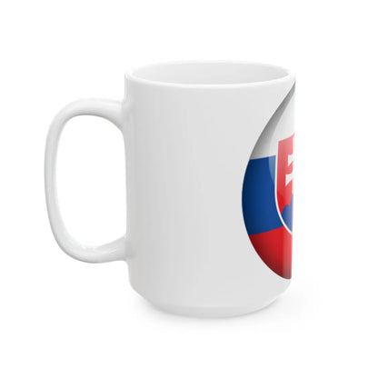 Flag Orb Slovakia (Slovakia) White Coffee Mug - Go Mug Yourself