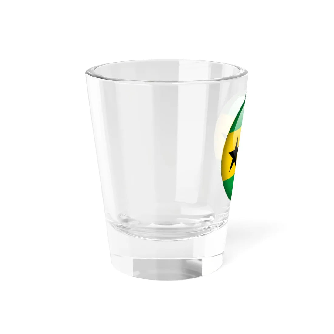 Flag orb São Tomé and Príncipe Shot Glass 1.5oz - Go Mug Yourself