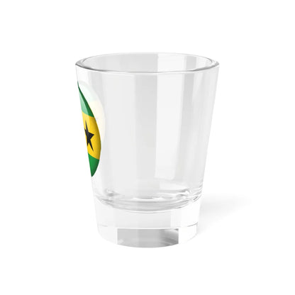 Flag orb São Tomé and Príncipe Shot Glass 1.5oz - Go Mug Yourself