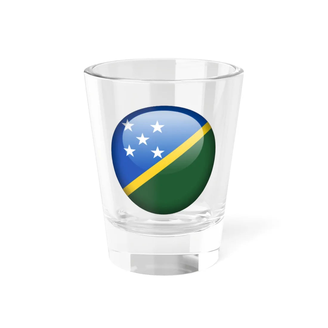 Flag orb Solomon Islands (Solomon Islands) Shot Glass 1.5oz 1.5oz - Go Mug Yourself