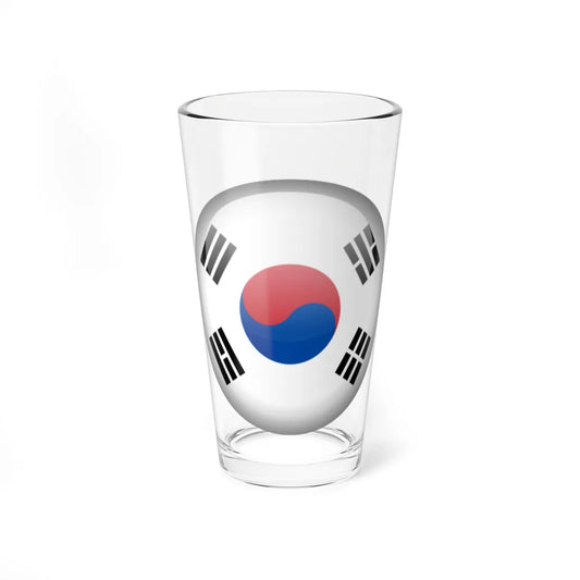 Flag orb South Korea (Korea) Pint Glass 16oz 16oz - Go Mug Yourself