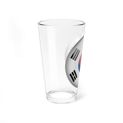 Flag orb South Korea (Korea) Pint Glass 16oz - Go Mug Yourself