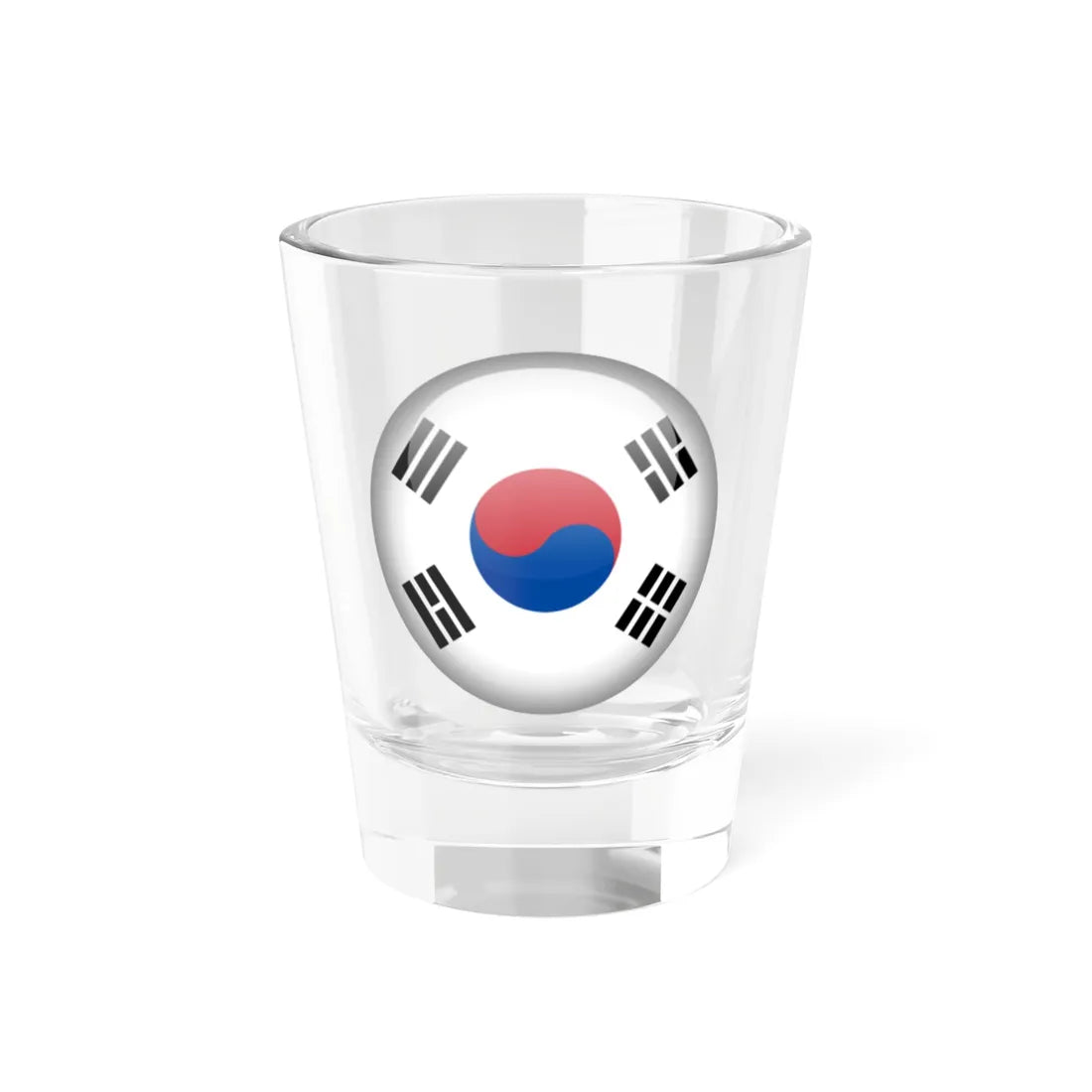 Flag orb South Korea (Korea) Shot Glass 1.5oz 1.5oz - Go Mug Yourself