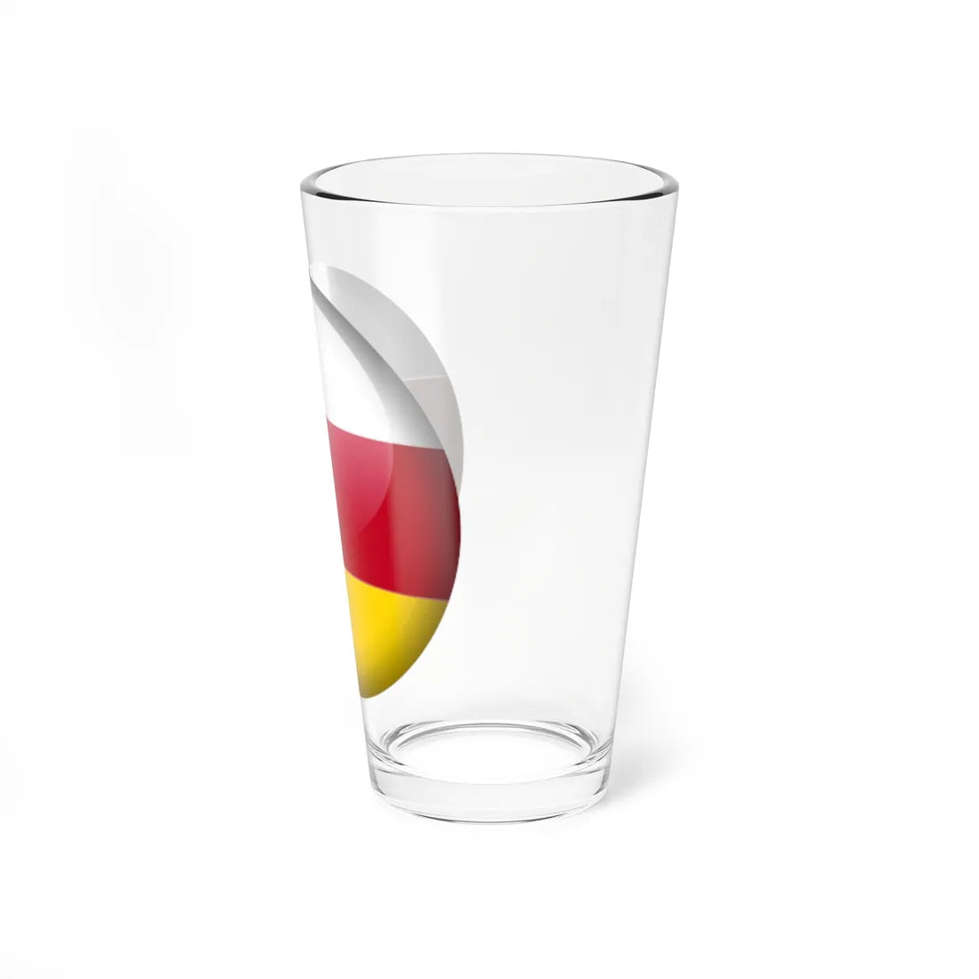 Flag orb South Ossetia Pint Glass 16oz - Go Mug Yourself